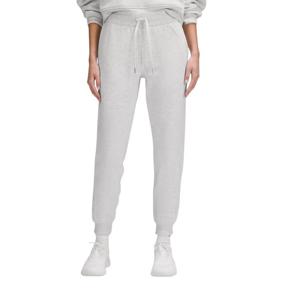 Lululemon Scuba High-Rise Jogger Full Length Size 14 Light Grey - Picture 1 of 1